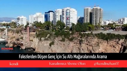 Antalya'da Kayıp Genci Bulmak İçin Su Altı Mağaraları Taranıyo