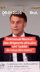 Emmanuel Macron : des dirigeants africains ont "oublié de dire merci."
