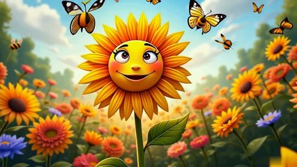 Sunny Sunflower SONG is a GAME CHANGER for Kids and Toddlers! - Baby Cartoon Animation | Nursery Rhymes & Kids