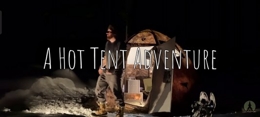 winter camping using the best hot tent