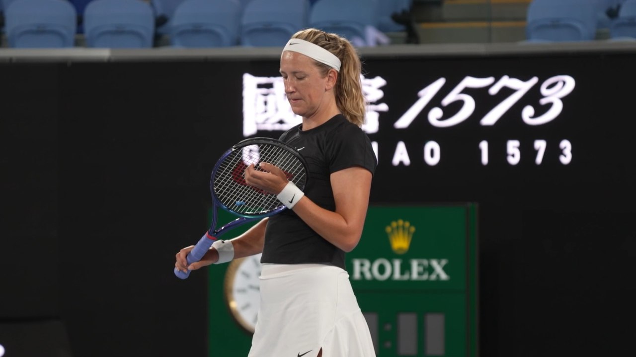 Tennis - Australian Open 2025 - Former champion Victoria Azarenka practice in Melbourne