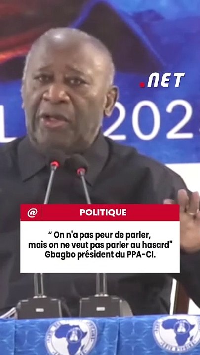"On n'a pas peur de parler, mais on ne veut pas parler au hasard" Gbagbo président du PPA-CI