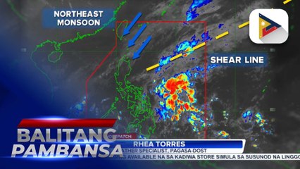 Panayam kay PAGASA Weather Specialist Rhea Torres kaugnay sa lagay ng panahon