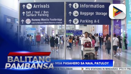 Mga pasahero sa PITX at NAIA, dagsa pa rin