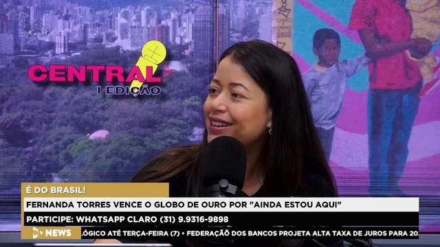 CENTRAL 98 | Fernanda Torres leva o Globo de Ouro em premiação inédita no Brasil