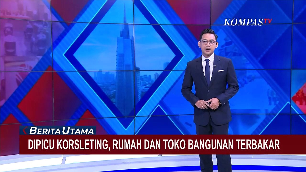 Diduga Korsleting Listrik, Rumah dan Toko Bangunan di Jatinegara Hangus Terbakar