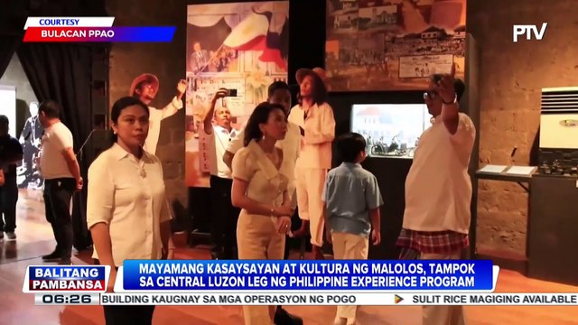 Mayamang kasaysayan at kultura ng Malolos, Bulacan, tampok sa Central Luzon Leg ng Philippine Experience Program