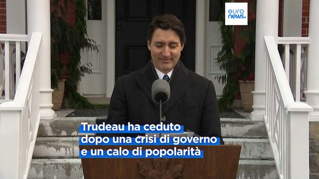 Canada, il primo ministro Justin Trudeau annuncia le dimissioni