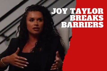 Joy Taylor goes viral with powerful message on breaking barriers in sports media