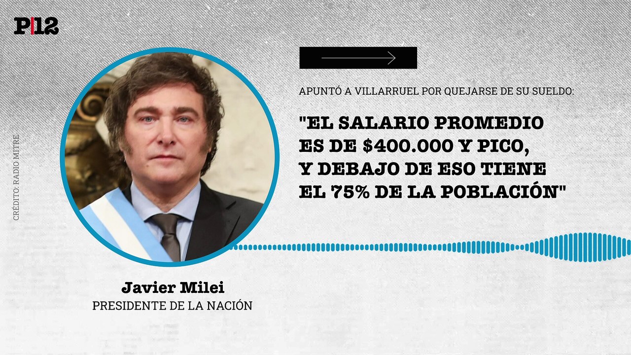 Milei reconoció que los salarios en argentina son bajos al apuntar a Villarruel por sus quejas sobre su sueldo