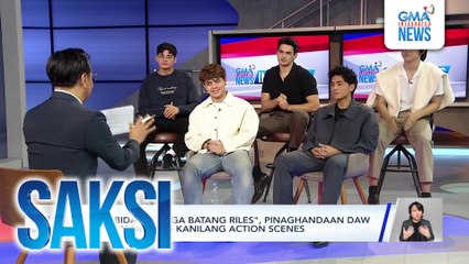 Mga bida ng "Mga Batang Riles," pinaghandaan daw nang maigi ang kanilang action scenes | Saksi