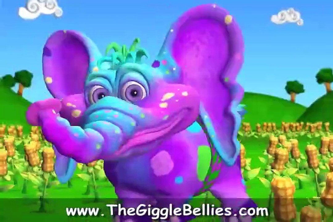 Peanut The Elephant Song  Fun Kids Songs  GiggleBellies - GiggleBellies - Colorful Toddler Learning Videos (480p, h264)_reversed