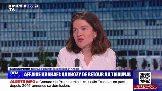 Procès du financement libyen de la campagne de Nicolas Sarkozy: On est face à des faits présumés qui pourraient être d'une gravité sans précédent , pour Inès Bernard (Anticor)
