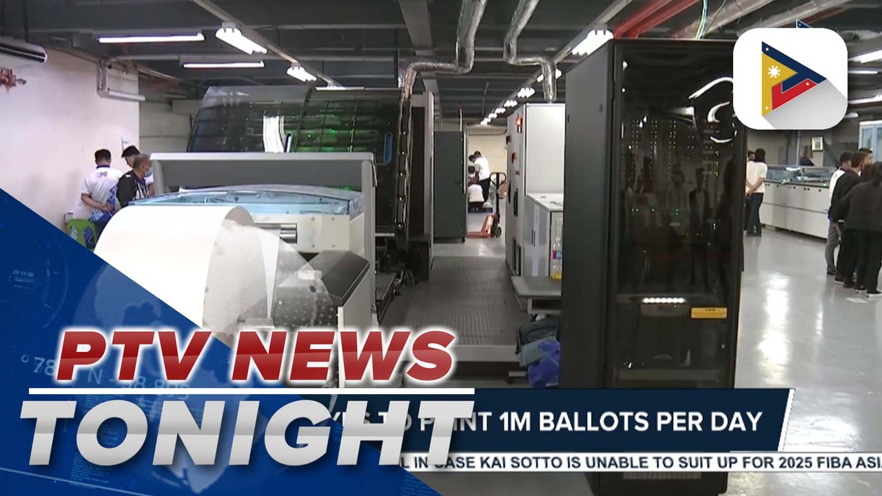 Comelec begins printing of ballots at NPO for 2025 midterm polls