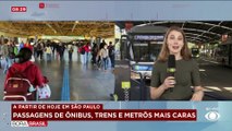 SP começa o ano com aumento nas tarifas de ônibus, trens e Metrô