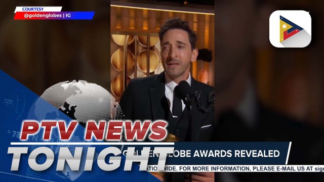 Winners in Golden Globe Awards revealed