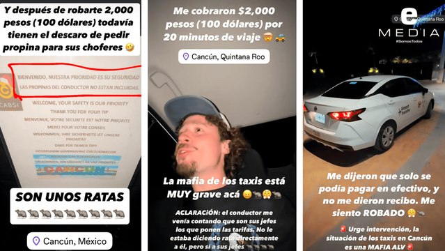 Luisito Comunica denuncia estafa de taxistas en Cancún: $2,000 por 20 minutos