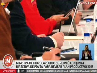 Min. Rodríguez sostuvo reunión con la junta directiva de PDVSA para revisar Plan Productivo 2025