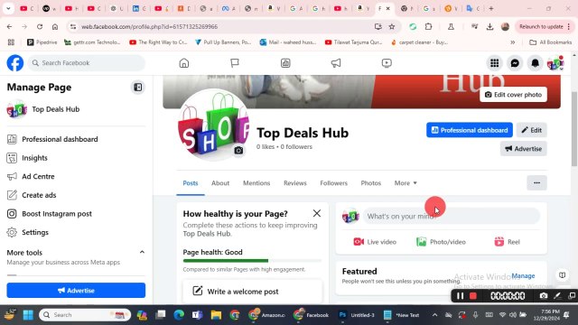 fix Facebook page link problem in amazon affiliate account Affiliate marketing 2025