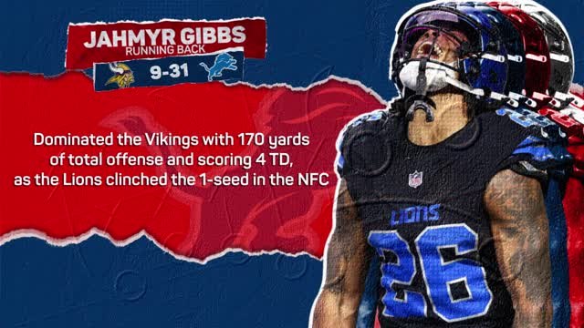 NFL Pick 6: Week 18 - Evans equals Rice and Gibbs grants Lions #1 seed