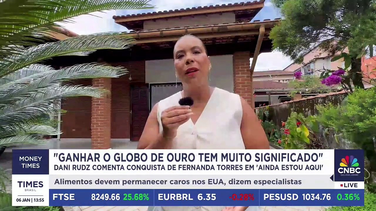 Dani Rudz sobre vitória de Fernanda Torres no Globo de Ouro: "Tem muito significado"