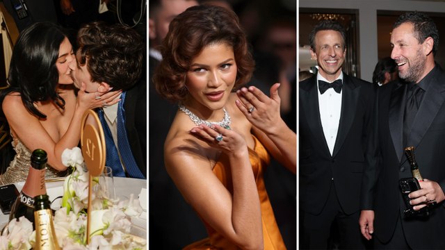 What TV Cameras Missed at the 2025 Golden Globes: Kylie Jenner & Timothée Chalamet, Zendaya's Ring & More | THR News Video