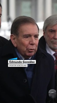 Edmundo González habla de su visita a Estados Unidos