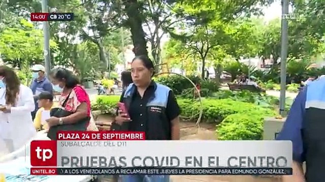 Santa Cruz: en plena plaza 24 de Septiembre, instalan un punto de vacunación y pruebas contra el Covid