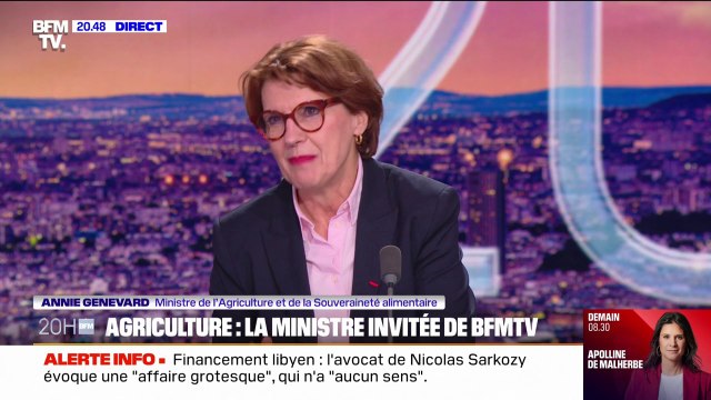 Annie Genevard: Les agriculteurs ne sont absolument pas négligés ni par leur ministre, ni par le Premier ministre