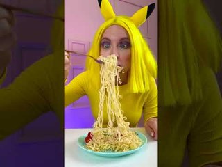 MYSTERY FOOD AND PIKACHU'S MISCHIEVOUS PLAN 🍽️ #prank #shorts
