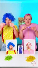 Speedy Spaghetti Challenge 🍝 | Who Will Eat Them First?  🤔