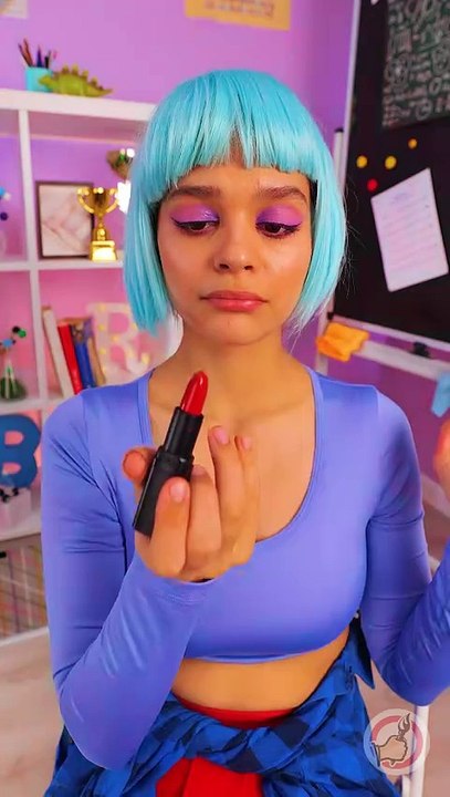 Use a Lipstick from Notebook!  💄| School Sneaking Hack!