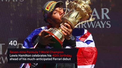 Lewis Hamilton turns 40