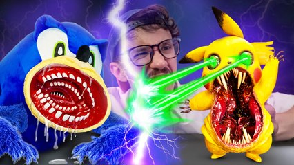 We Launch This Epic Battle Between 🌀✨ Cute Monster Sonic vs Pikachu