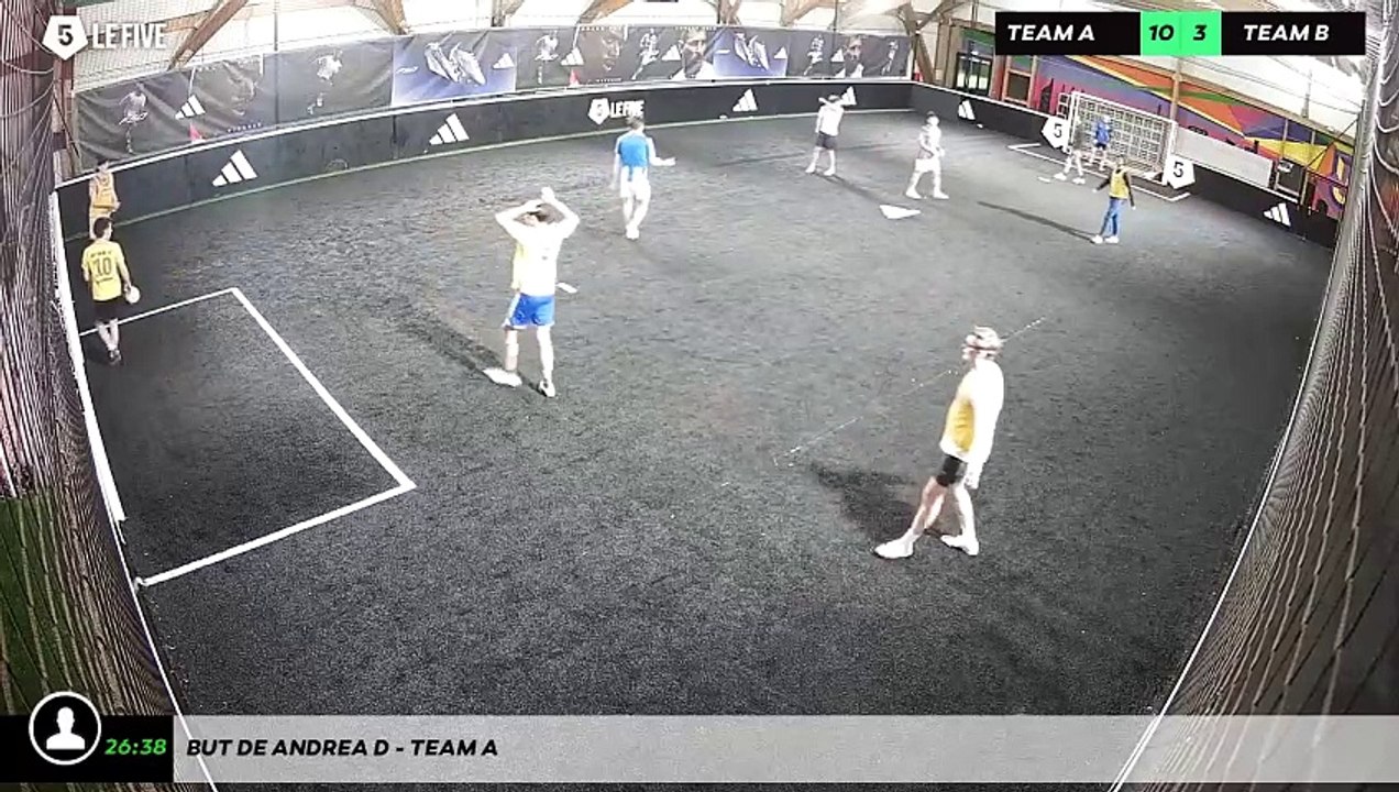 But de Andrea D - Team A