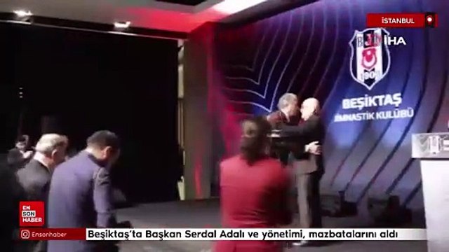 Beşiktaş’ta Başkan Serdal Adalı ve yönetimi, mazbatalarını aldı
