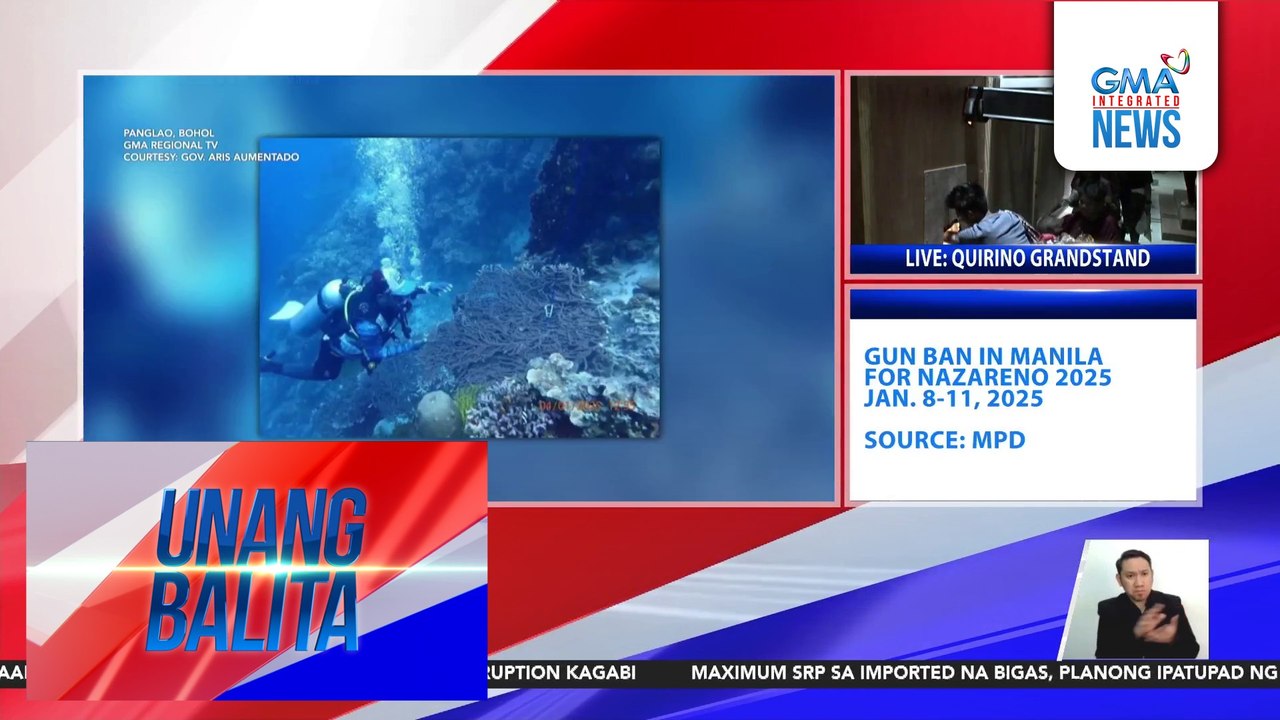 Pagkasira ng mga coral reef sa Napaling Dive Site, pinaiimbestigahan ng gobernador ng Bohol | Unang Balita