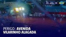 Alagamento atinge a Avenida Vilarinho, em Belo Horizonte