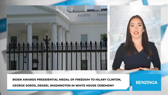 Biden Awards Presidential Medal Of Freedom To Hilary Clinton, George Soros, Denzel Washington In White House Ceremony
