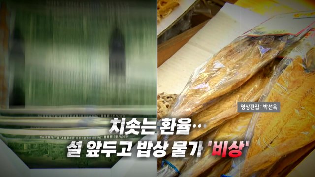 [영상] 치솟는 환율...설 앞두고 밥상 물가 '비상' / YTN