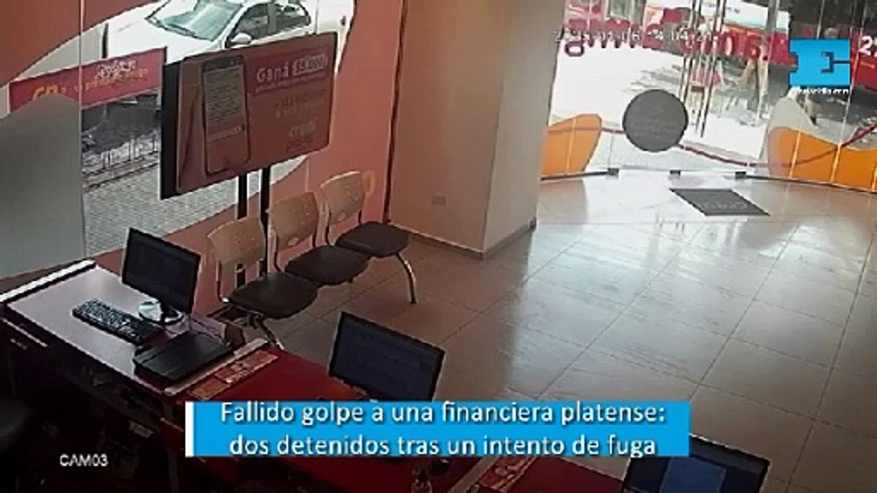Fallido golpe a una financiera del centro platense: dos detenidos tras un intento de fuga en taxi