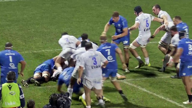TOP 14 - Essai de Régis MONTAGNE (ASM) - RC Vannes - ASM Clermont
