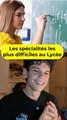 Les spécialités les plus difficiles au Lycée #spé #hggsp #premiere #terminale