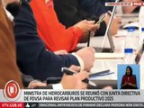 Min. Delcy Rodríguez lidera revisión del Plan Productivo 2025 con la junta directiva de Pdvsa