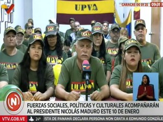Partido UPV reafirma su respaldo a la juramentación del presidente Nicolás Maduro