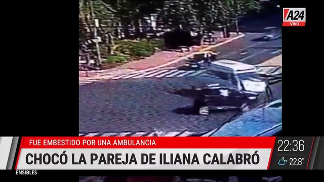 🚨LA PAREJA DE ILIANA CALABRÓ FUE EMBESTIDA POR UNA AMBULANCIA