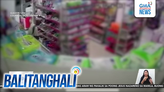 Lalaking nagnakaw ng ilang grocery items sa isang tindahan sa Novaliches, arestado | Balitanghali