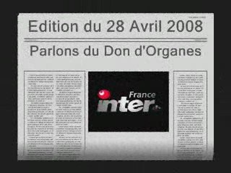 Interview france Inter 04.2008