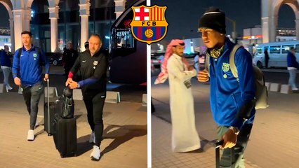 Barcelona: Los jugadores llegan a Arabia Saudí para enfrentar al Athletic por la Supercopa de España