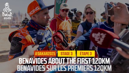 Benavides describes the first 120KM - Stage 3 - #Dakar2025